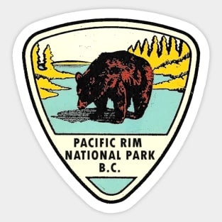 Pacific Rim National Park BC Vintage Sticker